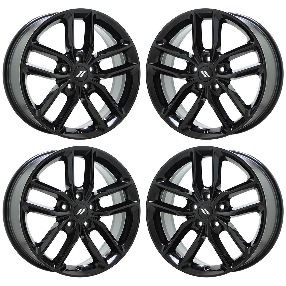 20" Dodge Durango Jeep Grand Cherokee Black wheels rims Factory OEM set 2730